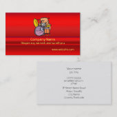 私は-おもしろいのドラマーのドラムをたたをドラムをたたきます 名刺 (正面/裏面)