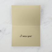 私は-かわいく黄色いラブラドールを恋しく思います カード (内部)