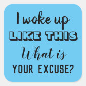 私は、このような目が覚めたあなたの言い訳は、ZFJ スクエアシール (正面)