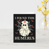 私は、このハメロス幽霊ナース面白いハロウィーンを見つけた カード (黄色い花)