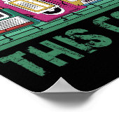 私は、この古い技術90sクールレトロGiだった ポスター (角)