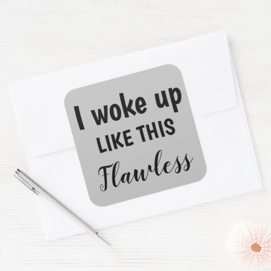 私は、この完璧な、良い見た目で目覚めた、ZFJ スクエアシール (封筒)