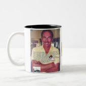 私は(この本を必要とします)イエス・キリストのマグを恥じていません ツートーンマグカップ (左)