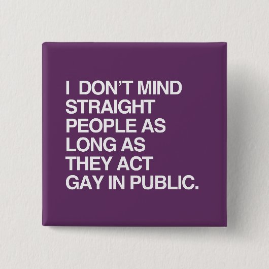 私は~さえすれば真っすぐな人でも構わない 缶バッジ (正面)