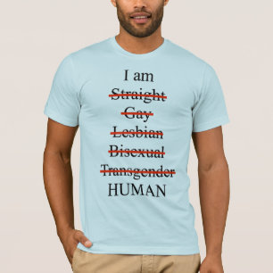 私は…とバックトランスジェンダーのロゴ Tシャツ