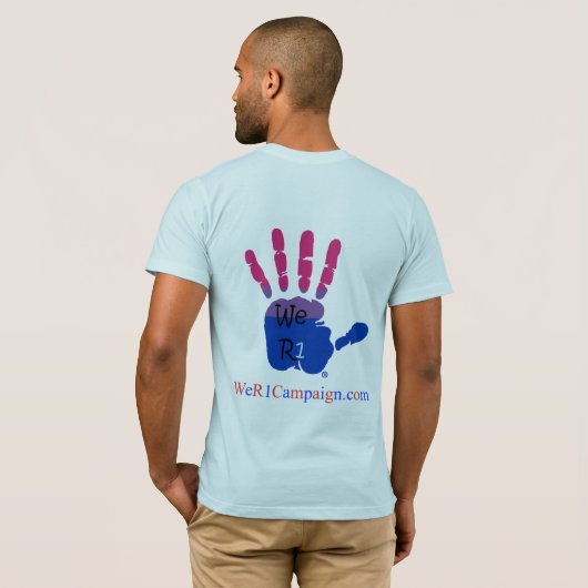 私は…とバックBisexualロゴ Tシャツ (裏面フル)