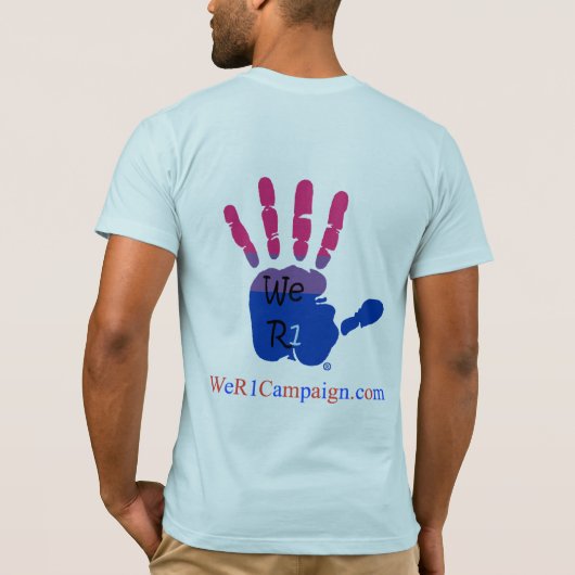 私は…とバックBisexualロゴ Tシャツ (裏面)