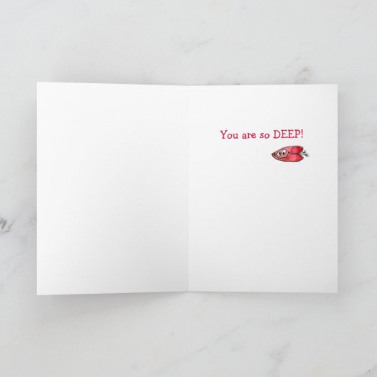 私は…ので愛します 漫画のバレンタインカード シーズンカード (内部)