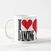 私は~のアルゼンチン人のタンゴIを踊ることを愛します コーヒーマグカップ (左)