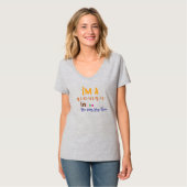 私は…の女性です ミニマルクオート Tシャツ (正面フル)