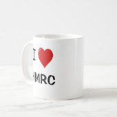 私は-をイギリス税の恋人のための… HMRC - IのハートHMRC愛します! コーヒーマグカップ (正面左)