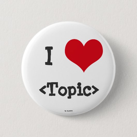 私は__を愛します 缶バッジ (正面)