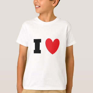 私は_を愛します Tシャツ