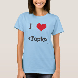 私は__を愛します Tシャツ