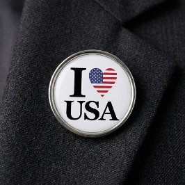 「私は❤️アメリカ」 ラペルピン