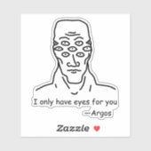 私は（アルゴスから）あなただけに目を持っている シール (シート)