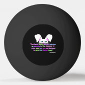 私は、イースターバニーのピンポンボールを見る 卓球ボール (裏面)