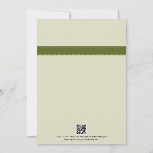 "私は"カップケーキのブライダルシャワーの招待状 招待状 (裏面)