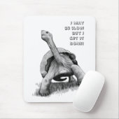 私は…カメの鉛筆のスケッチ遅いかもしれません マウスパッド (マウス)