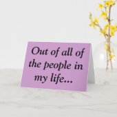 私は、カード最も少なく嫌っています カード (黄色い花)