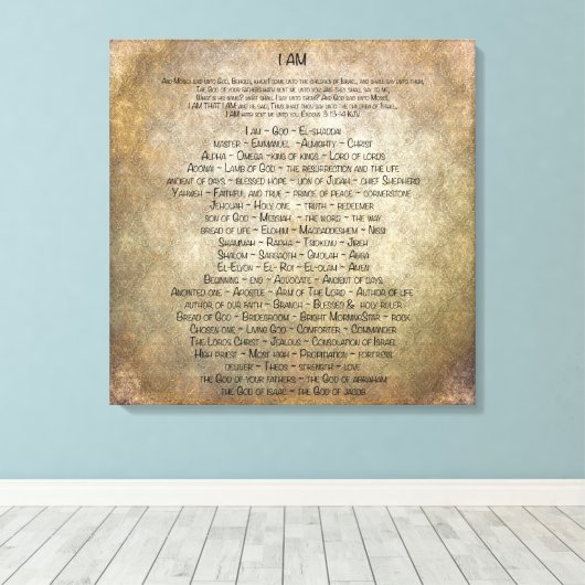 私は キャンバスプリント (インサイチュ (ウッドフロア))