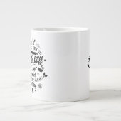 私は/クリスマス引用文/パーソナライズされたマグカップを焼きたい ジャンボコーヒーマグカップ (正面)