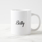 私は/クリスマス引用文/パーソナライズされたマグカップを焼きたい ジャンボコーヒーマグカップ (右)