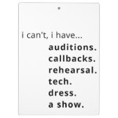 私は…クリップボードを持っている クリップボード (裏面)