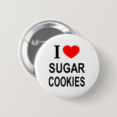 私は❤️シュガークッキー私はシュガークッキーが大好きハートSU 缶バッジ (正面&裏面)