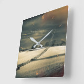 私は…… スクエア壁時計 (傾斜)