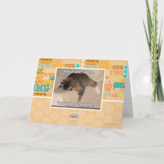 私は、ソファ、あなたを愛しています。 カード (正面)