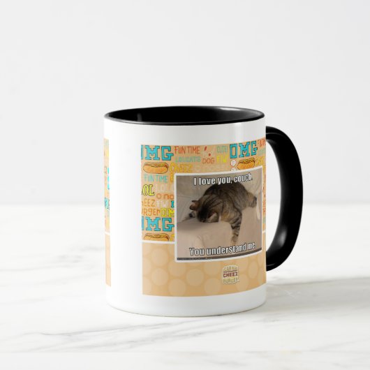 私は、ソファ、あなたを愛しています。 マグカップ (正面右)