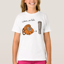 私は、チューブを電話。シャツ Tシャツ