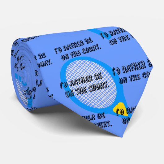 私は(テニス)裁判所のタイにむしろあります ネクタイ (ロール)