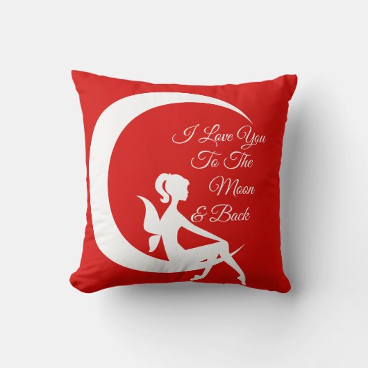 "私は"テーマの枕愛します クッション (正面)