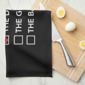 私は…ドラマーを好みます キッチンタオル (四つ折り)