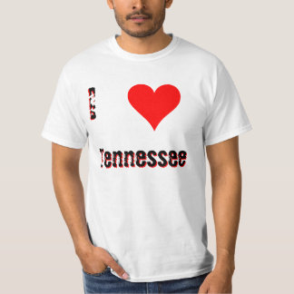 私は(ハート)テネシー州を愛します Tシャツ