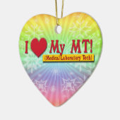 私は(ハート)大好き！メディカルラボテック セラミックオーナメント (左)