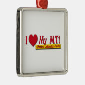 私は(ハート)大好き！メディカルラボテック メタルオーナメント (右)