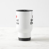 私は(ハート)焼かれたチーズを愛します トラベルマグ (中央)