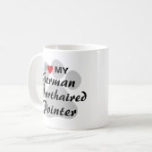 私は(ハート)私のドイツShorthairedポインターを愛します コーヒーマグカップ (正面左)