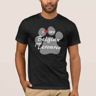 私は(ハート)私のベルギーのTervurenを愛します Tシャツ