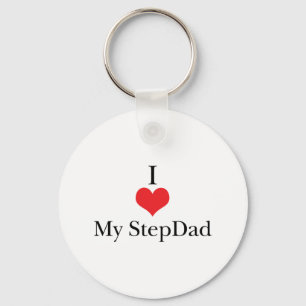 私は(ハート)私のStepDadを愛します キーホルダー