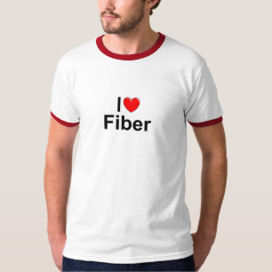 私は(ハート)繊維を愛します Tシャツ