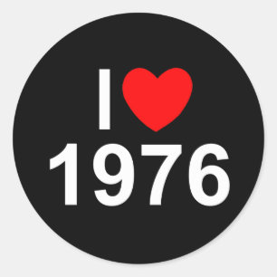 私は(ハート) 1976年を愛します ラウンドシール