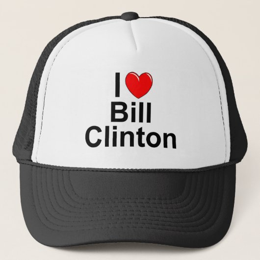 私は(ハート) Bill Clintonを愛します キャップ (正面)