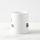 私は(ハート) Botoxを愛します コーヒーマグカップ (中央)
