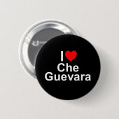 私は(ハート) Che Guevaraを愛します 缶バッジ (正面&裏面)