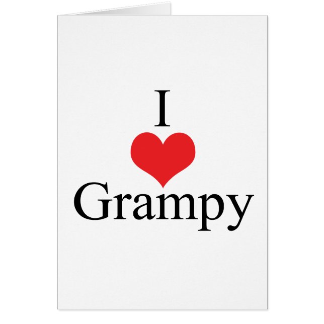 私は(ハート) Grampyを愛します (正面)