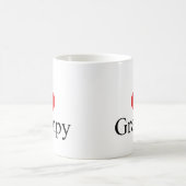 私は(ハート) Grampyを愛します コーヒーマグカップ (中央)